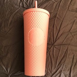 Starbucks studded tumbler. Matte Pink